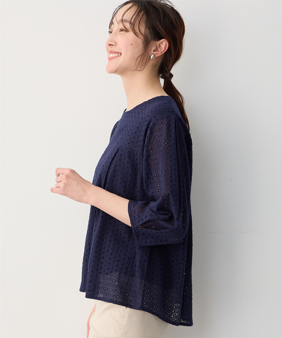 Petit Honfleur レースフレアプルオーバー_sub_2