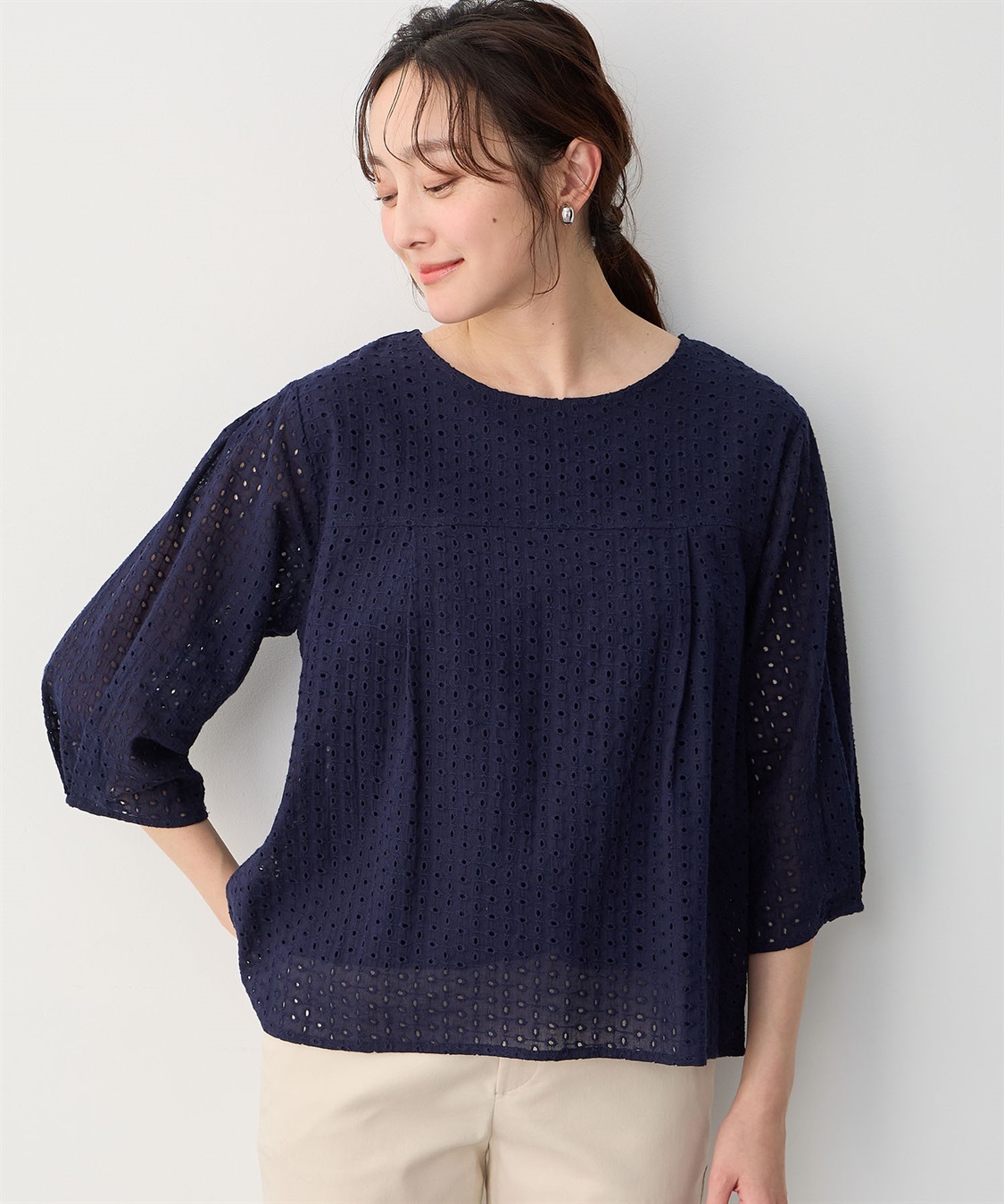 Petit Honfleur レースフレアプルオーバー_sub_8