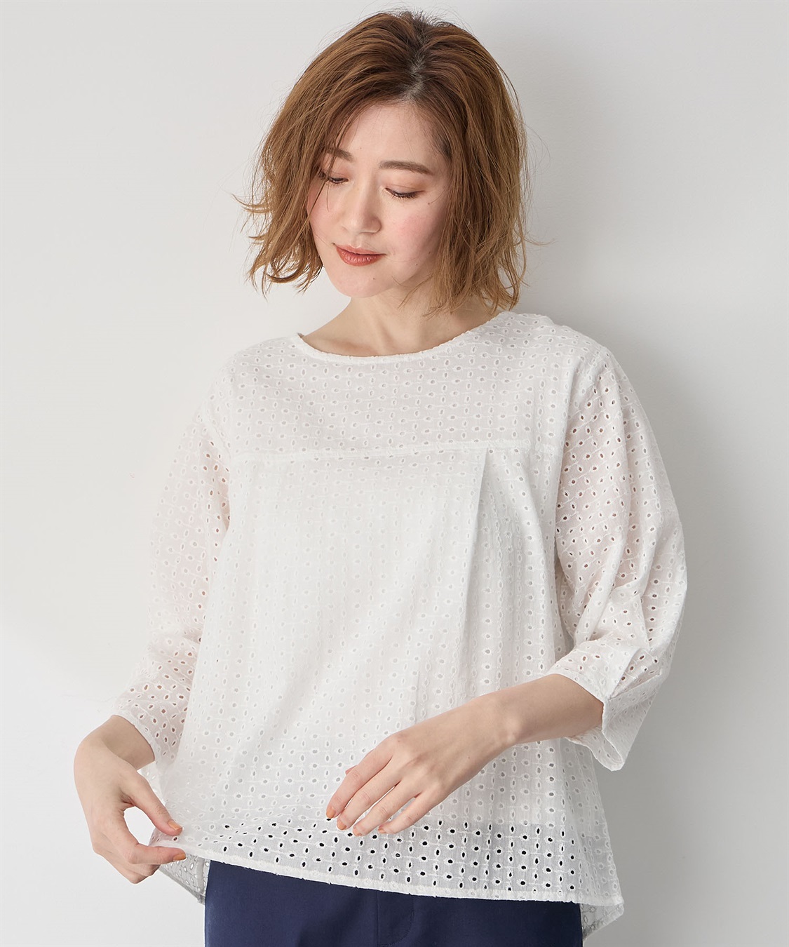 Petit Honfleur レースフレアプルオーバー_sub_10