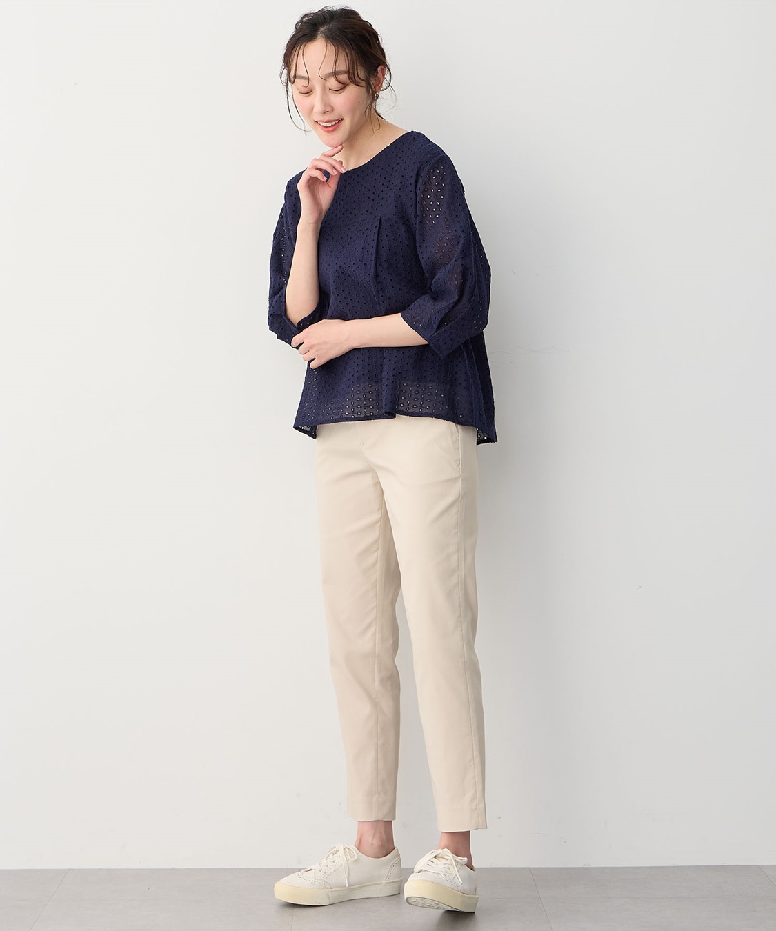 Petit Honfleur レースフレアプルオーバー_sub_12