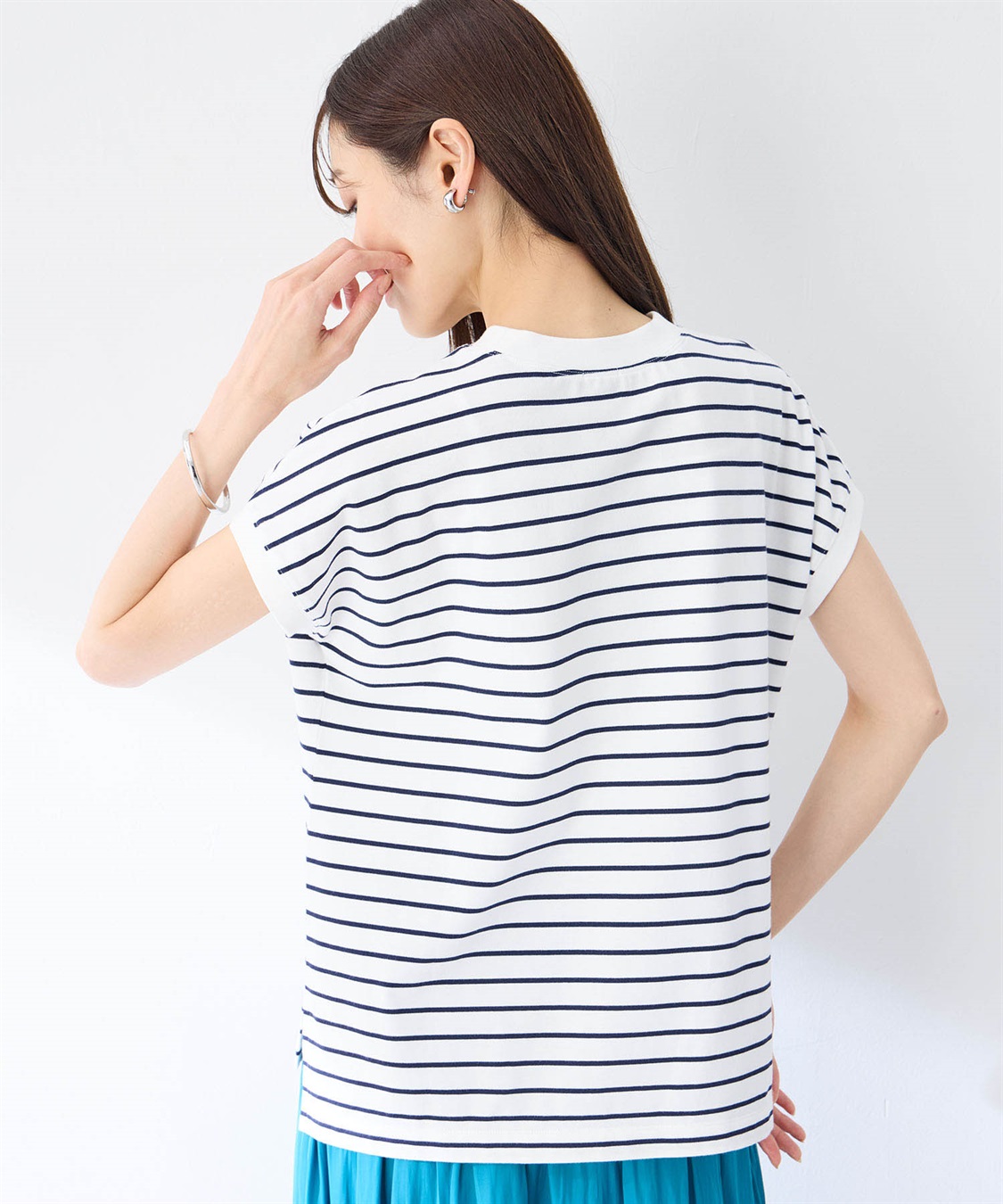 Petit Honfleur 【UVカット】【接触冷感】ボーダーTシャツ_sub_3