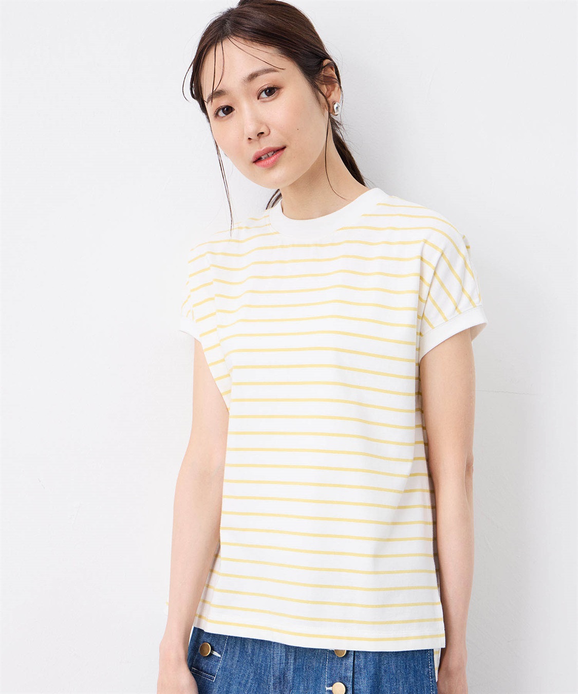 Petit Honfleur 【UVカット】【接触冷感】ボーダーTシャツ_sub_7