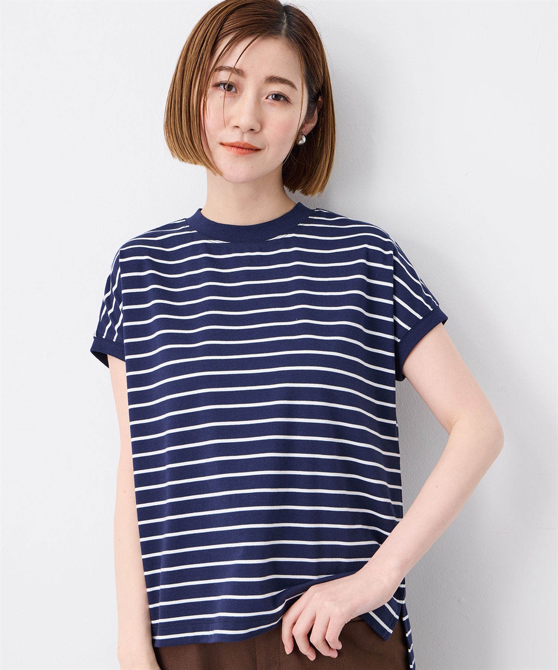 Petit Honfleur 【UVカット】【接触冷感】ボーダーTシャツ_sub_8