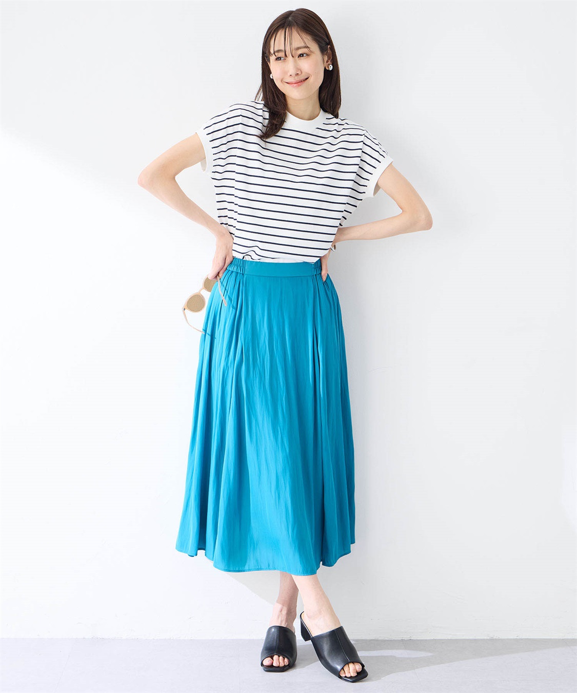 Petit Honfleur 【UVカット】【接触冷感】ボーダーTシャツ_sub_13