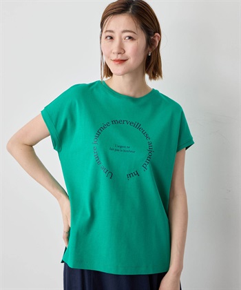 Petit Honfleur フレンチスリーブロゴTシャツ_subthumb_1