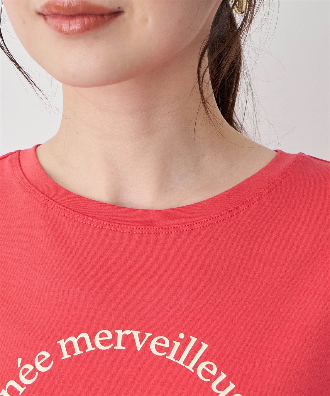 Petit Honfleur フレンチスリーブロゴTシャツ_sub_7