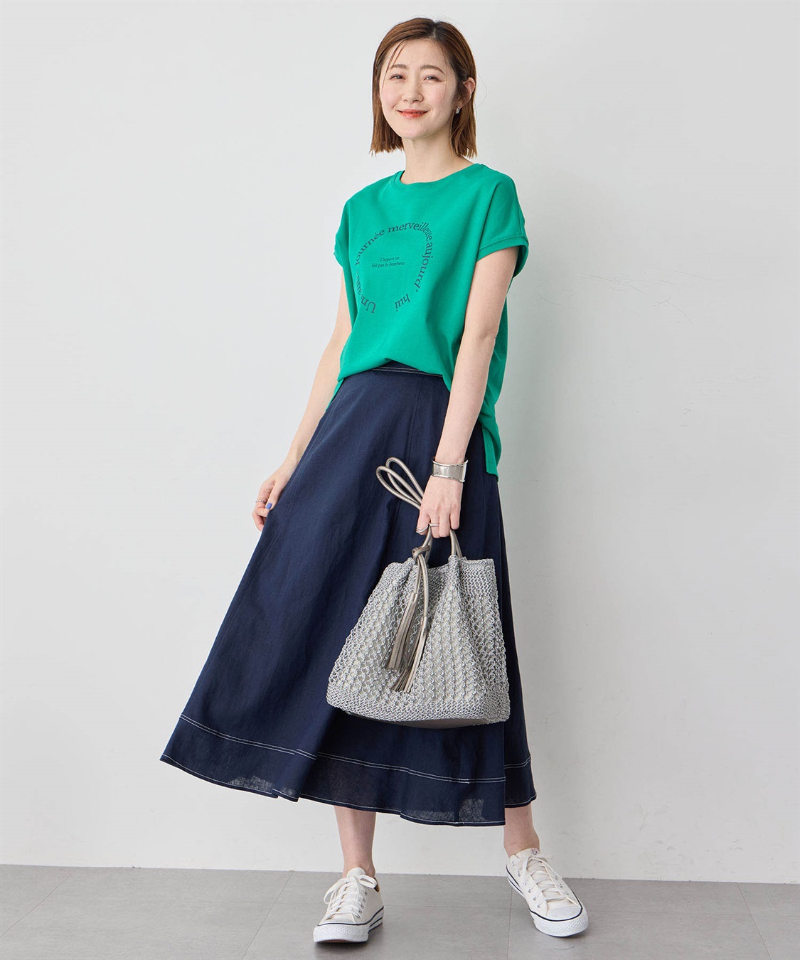 Petit Honfleur フレンチスリーブロゴTシャツ_sub_8