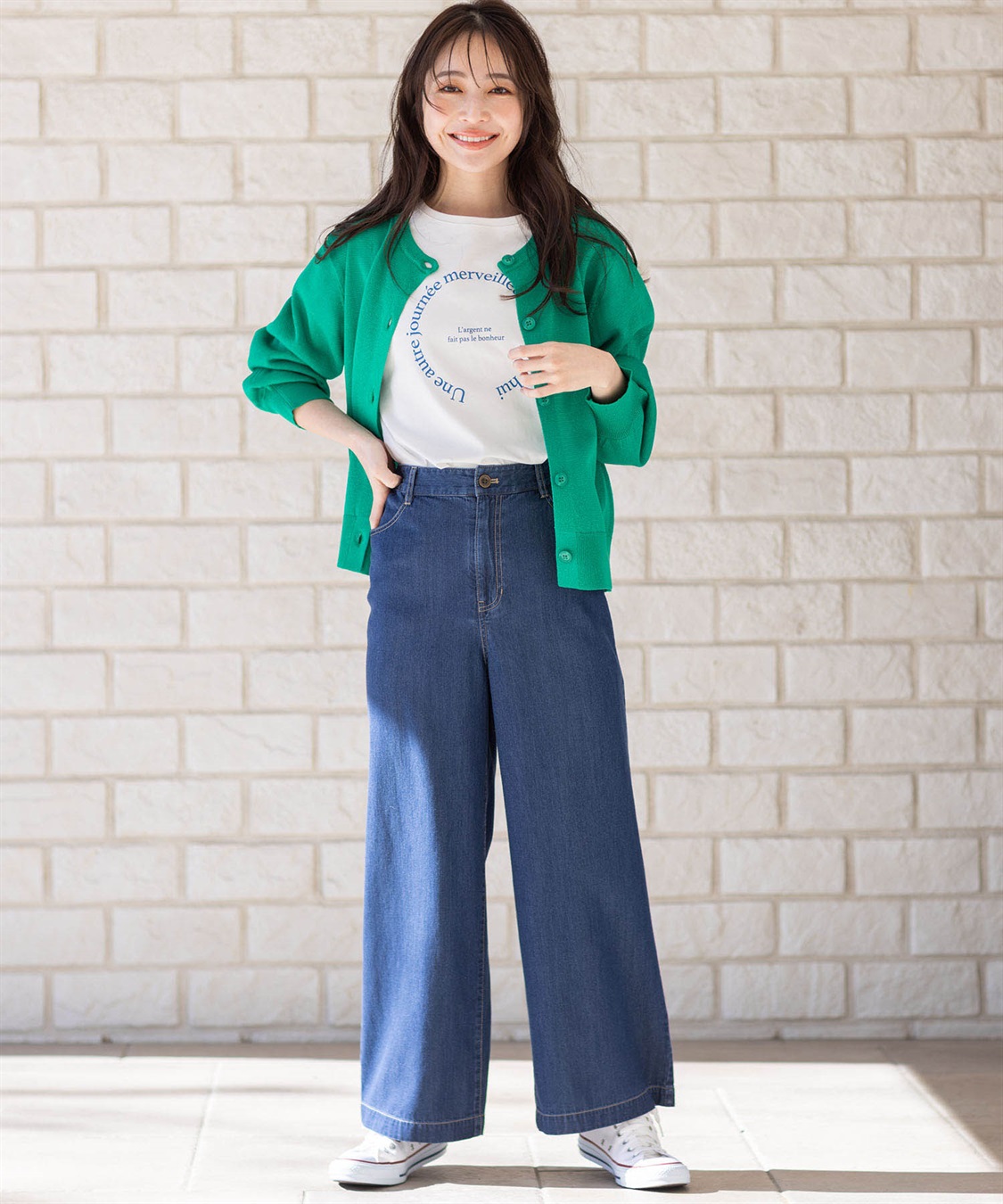 Petit Honfleur フレンチスリーブロゴTシャツ_sub_14