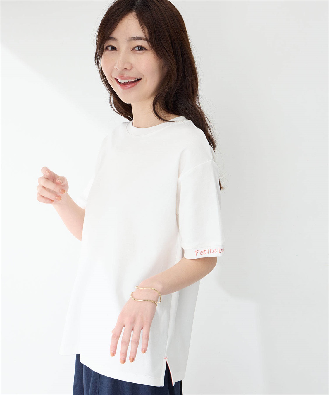 Petit Honfleur ポイントロゴTシャツ_sub_2