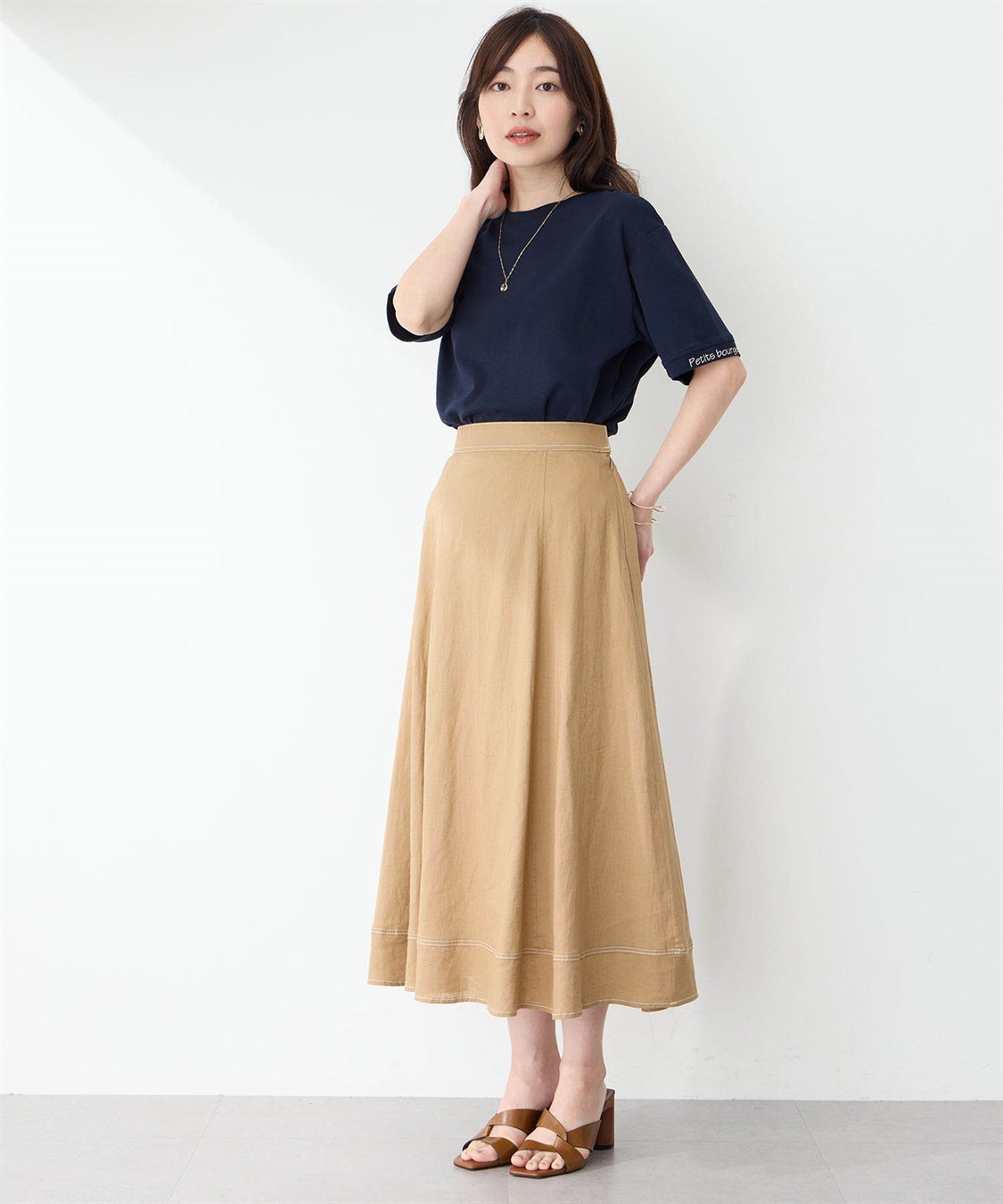 Petit Honfleur ポイントロゴTシャツ_sub_12