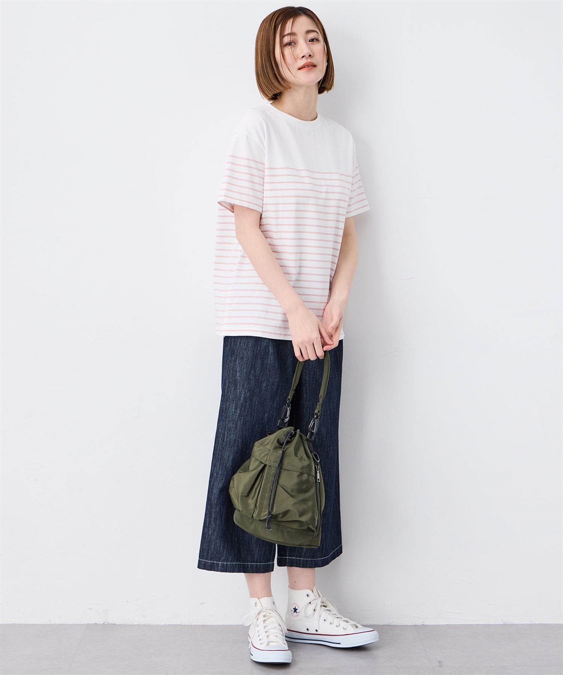 Petit Honfleur 【UVカット】【接触冷感】パネルボーダーTシャツ_sub_14