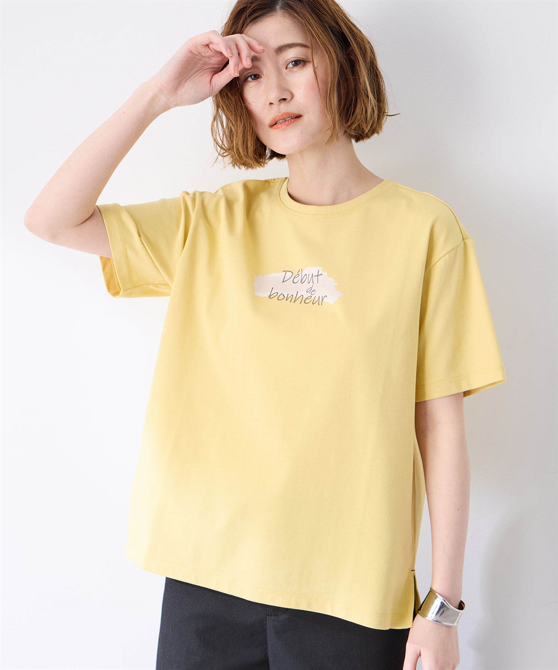 Petit Honfleur 【UVカット】【接触冷感】ロゴTシャツ_sub_8