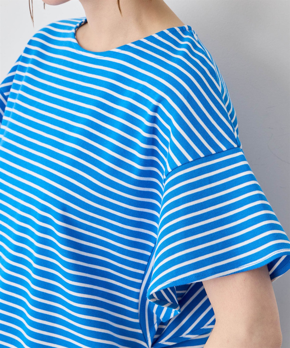 Petit Honfleur フリルスリーブボーダーTシャツ_sub_6