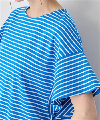 Petit Honfleur フリルスリーブボーダーTシャツ_subthumb_6