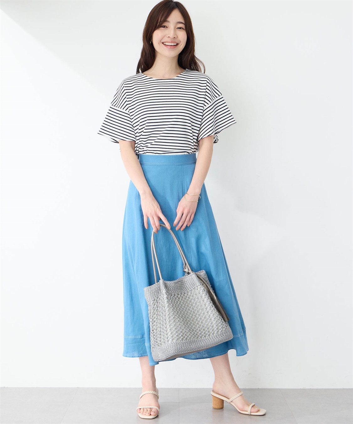 Petit Honfleur フリルスリーブボーダーTシャツ_sub_11