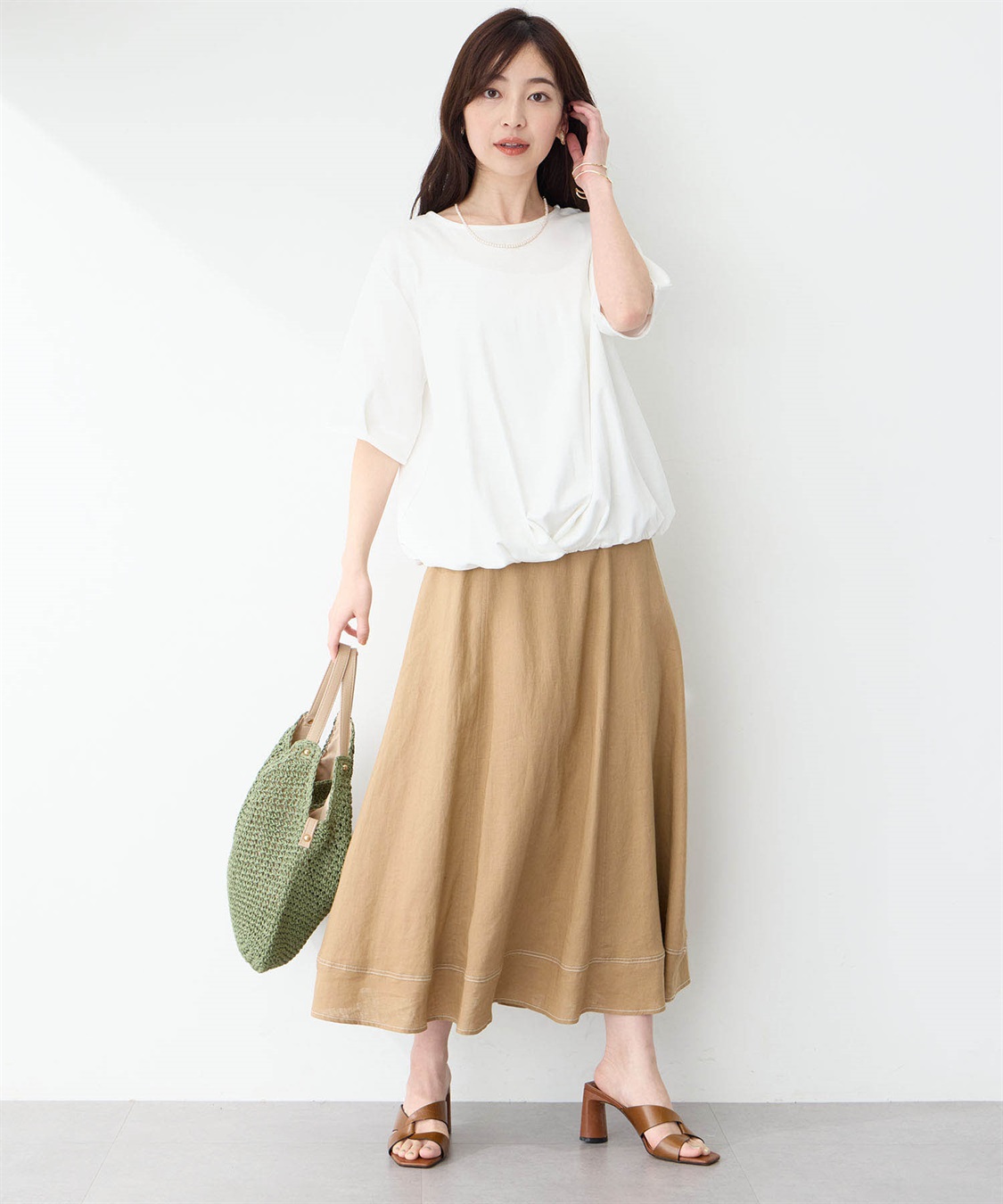 Petit Honfleur 【冷感】【UVカット】ドロストTシャツ_sub_14