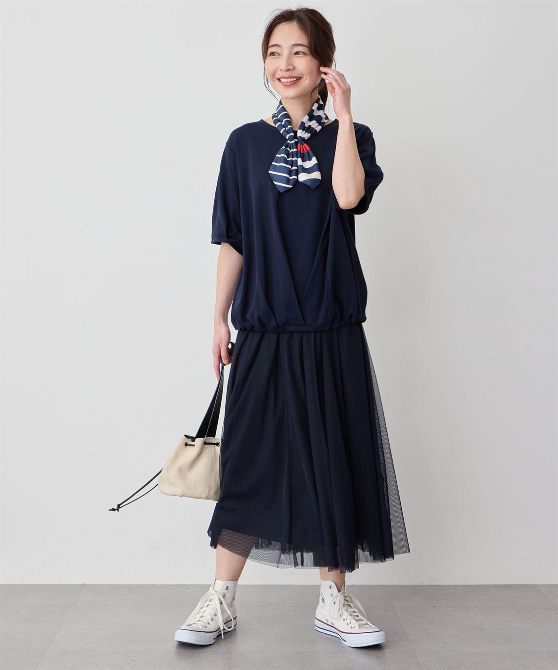 Petit Honfleur 【冷感】【UVカット】ドロストTシャツ_sub_15