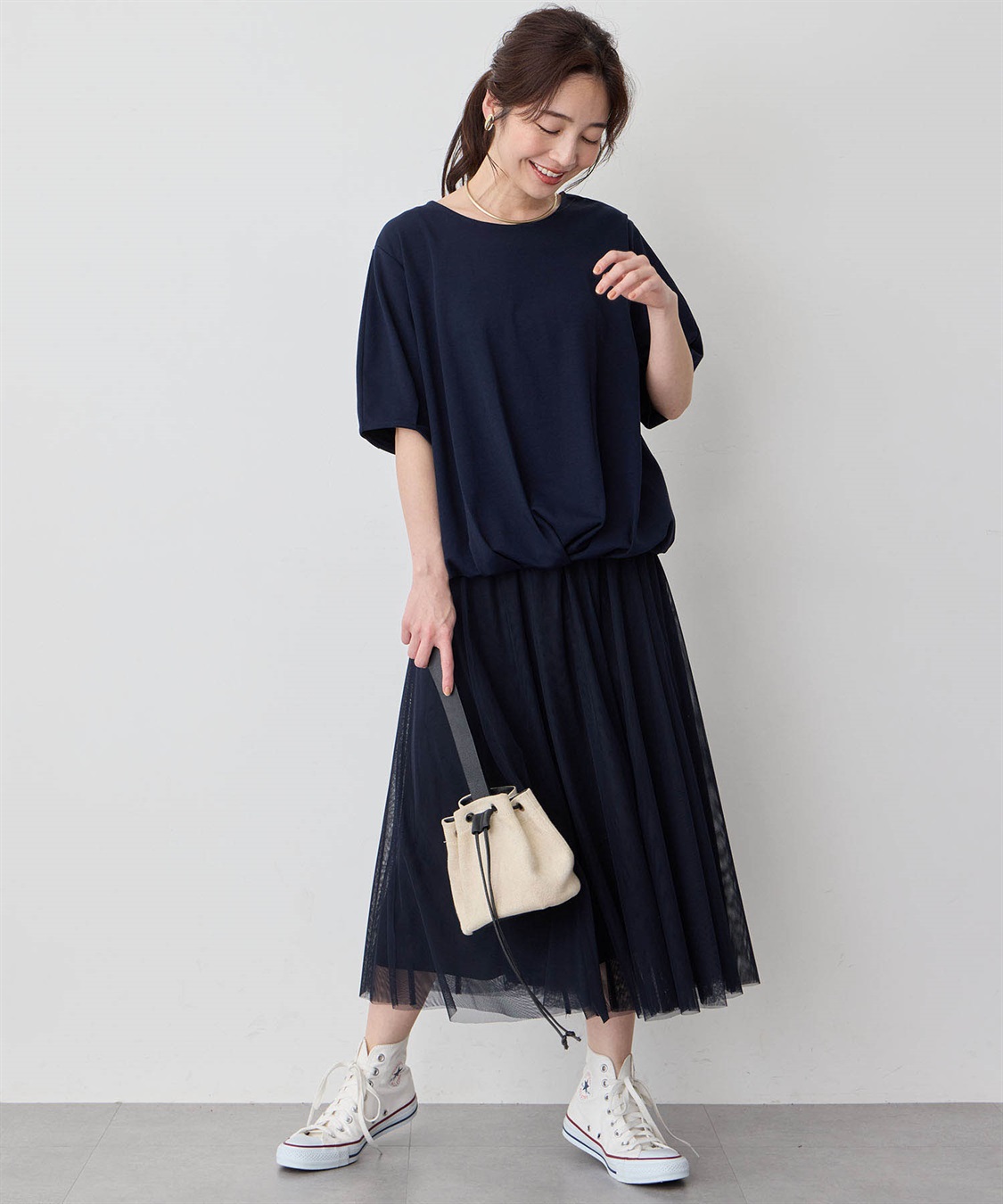 Petit Honfleur 【冷感】【UVカット】ドロストTシャツ_sub_17