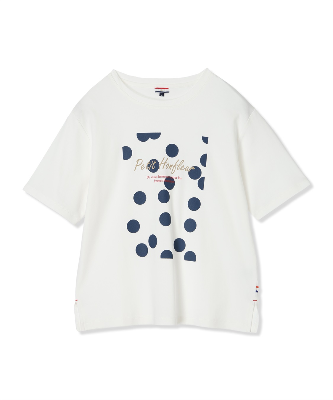 Petit Honfleur 【UVカット】【接触冷感】ドットプリントTシャツ_sub_16