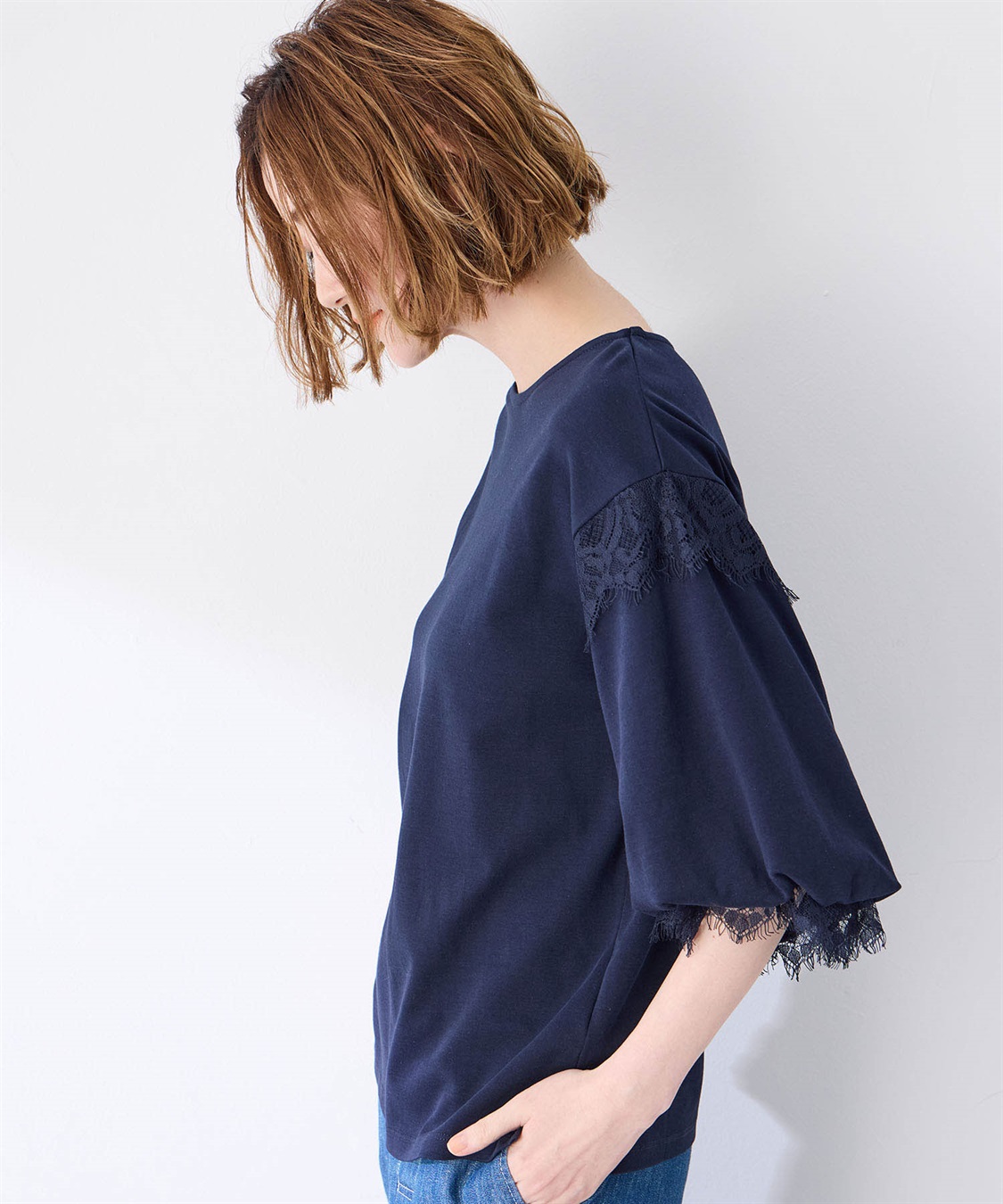 Petit Honfleur レーススリーブプルオーバー_sub_1