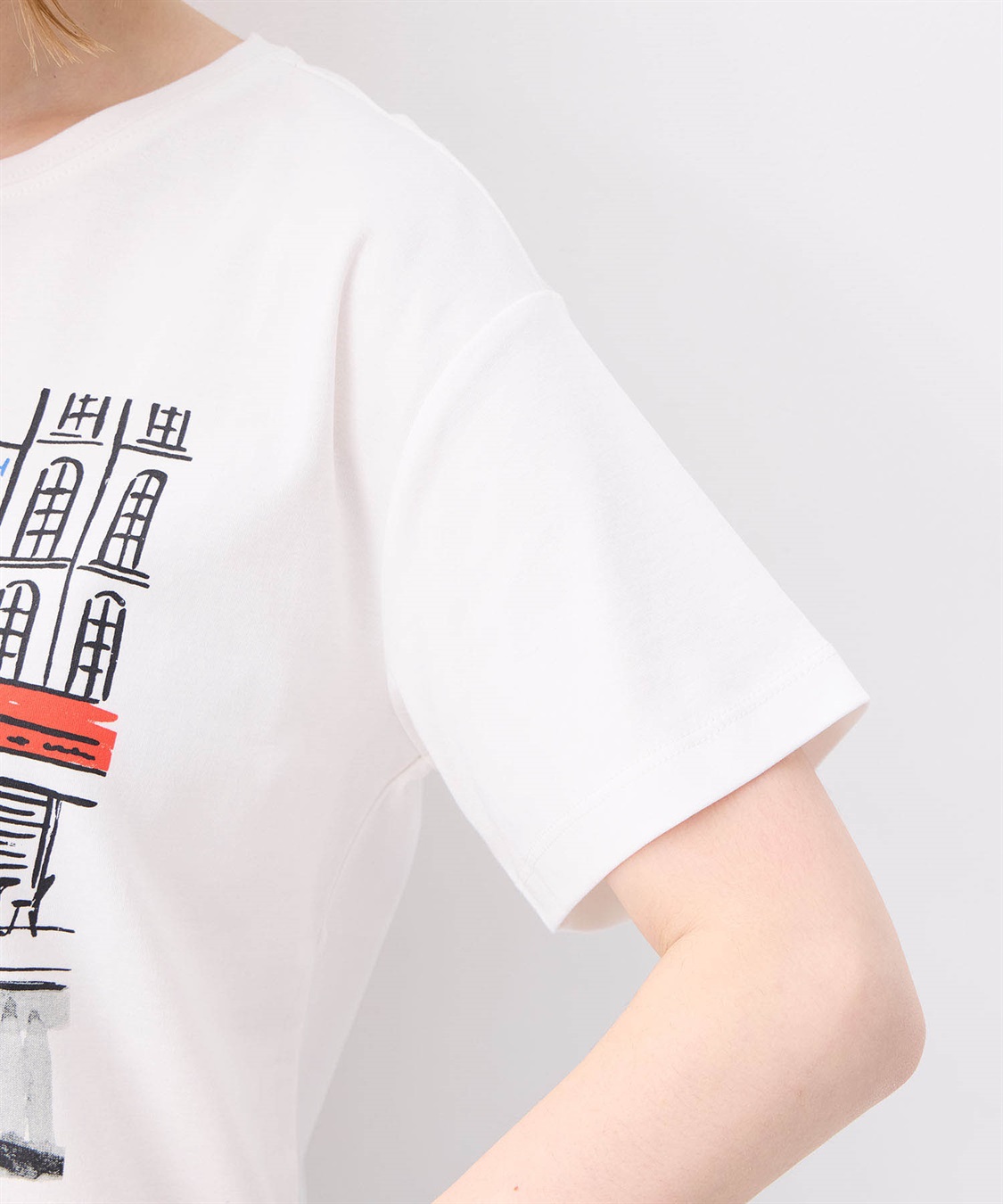 Petit Honfleur 【冷感】プリントTシャツ風景_sub_3