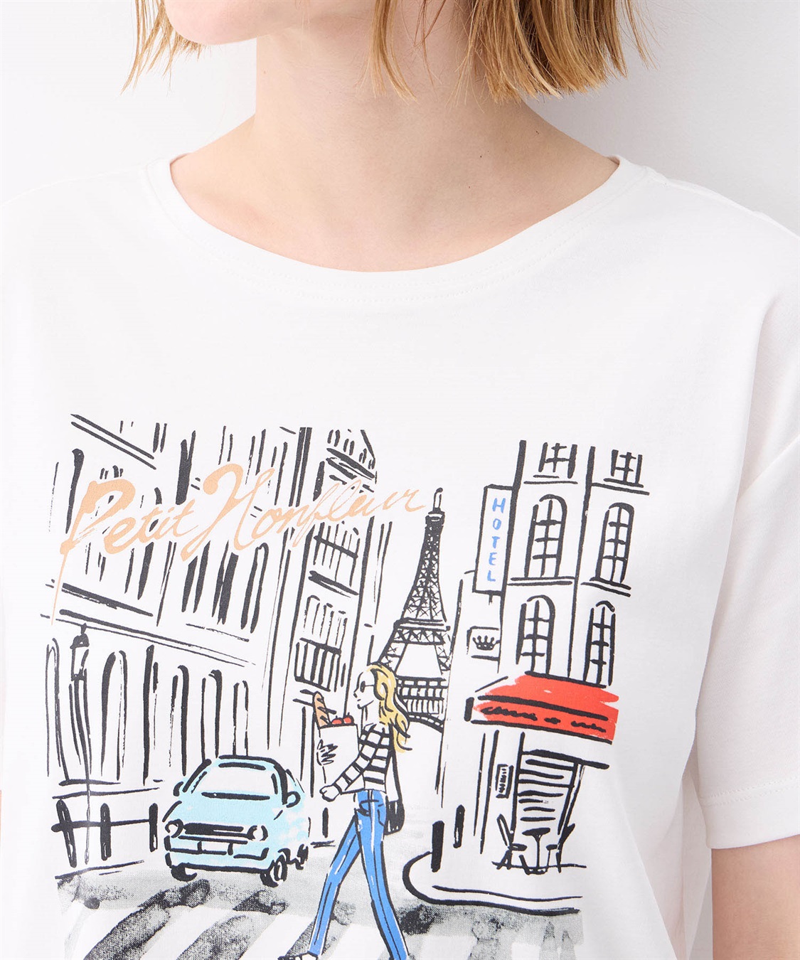 Petit Honfleur 【冷感】プリントTシャツ風景_sub_4