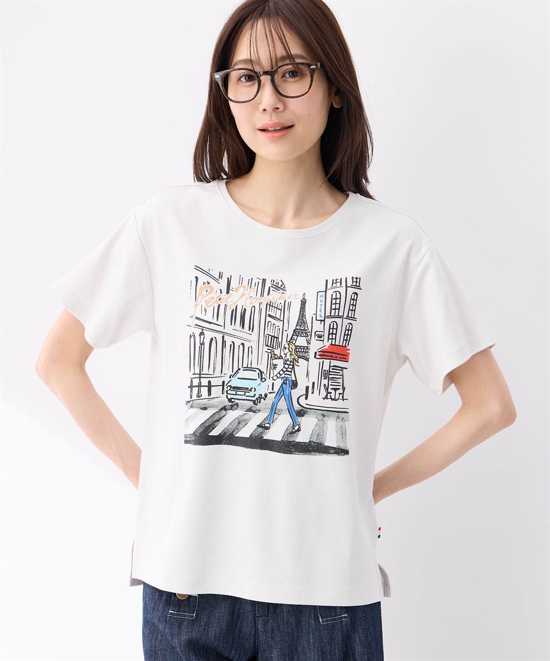 Petit Honfleur 【冷感】プリントTシャツ風景_sub_7