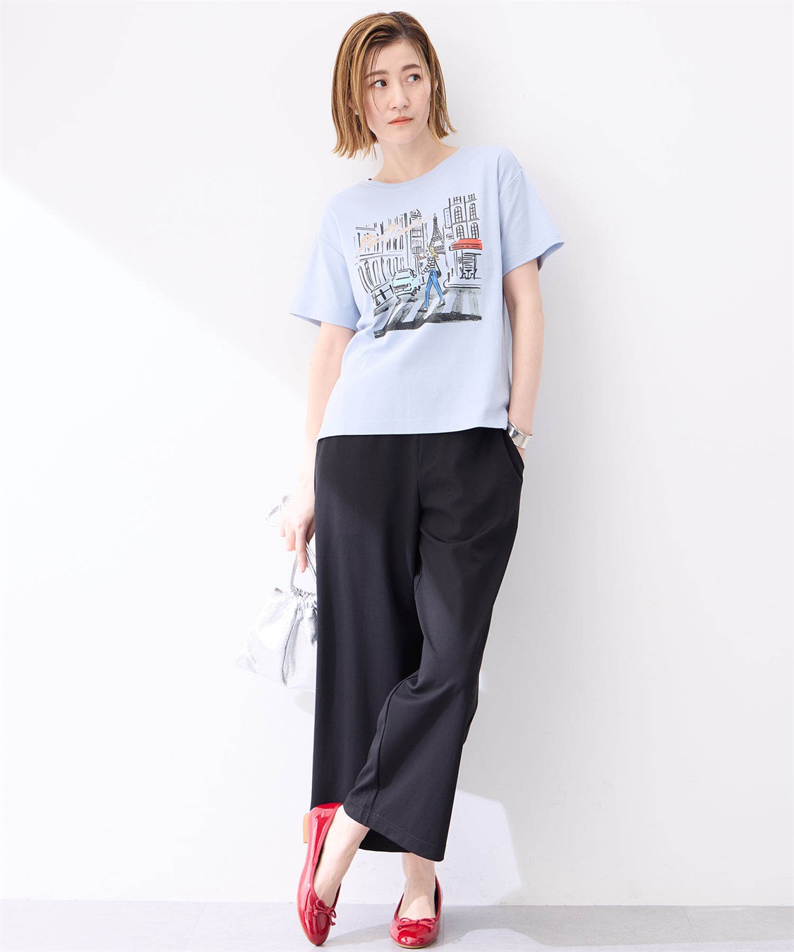 Petit Honfleur 【冷感】プリントTシャツ風景_sub_12