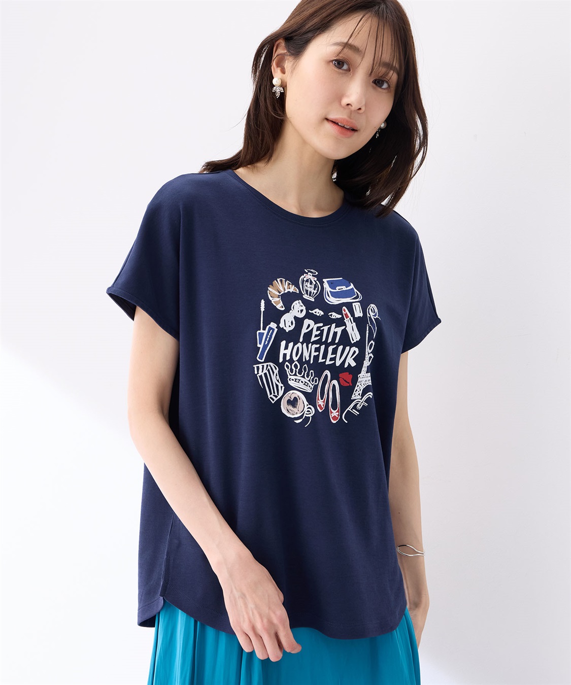 Petit Honfleur 【冷感】プリントTシャツパリ_sub_1
