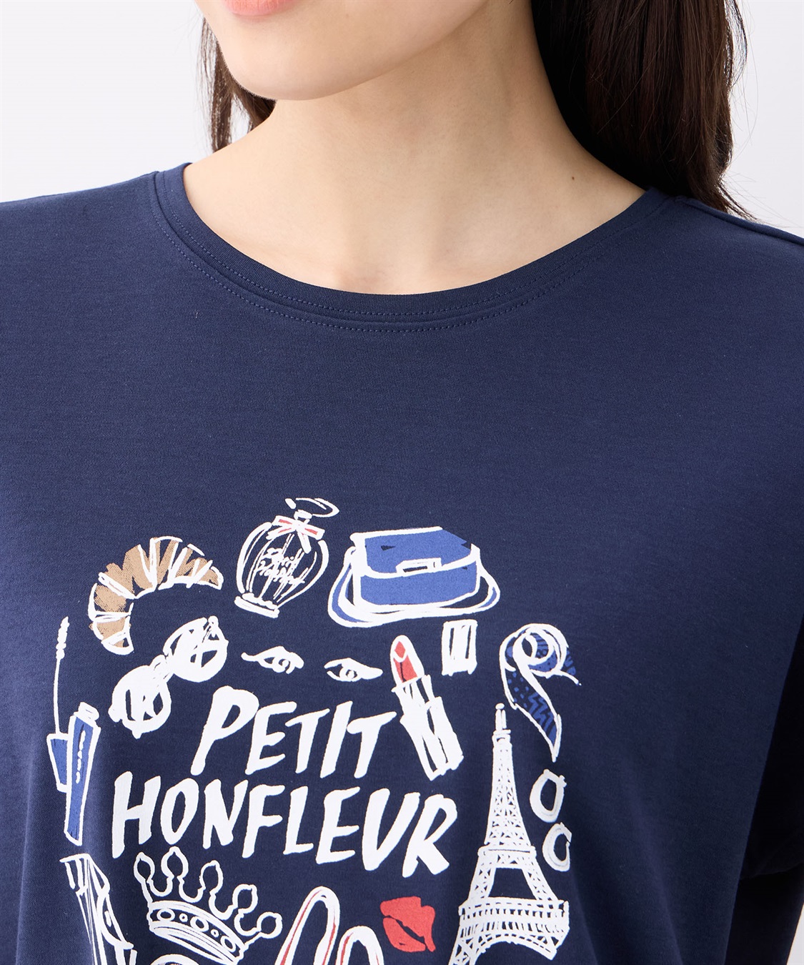 Petit Honfleur 【冷感】プリントTシャツパリ_sub_5