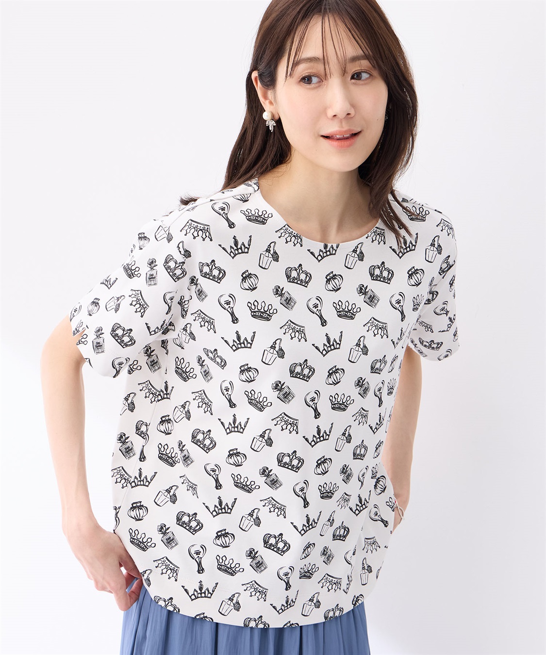 Petit Honfleur 【冷感】プリントTシャツ全面ロゴ_sub_7