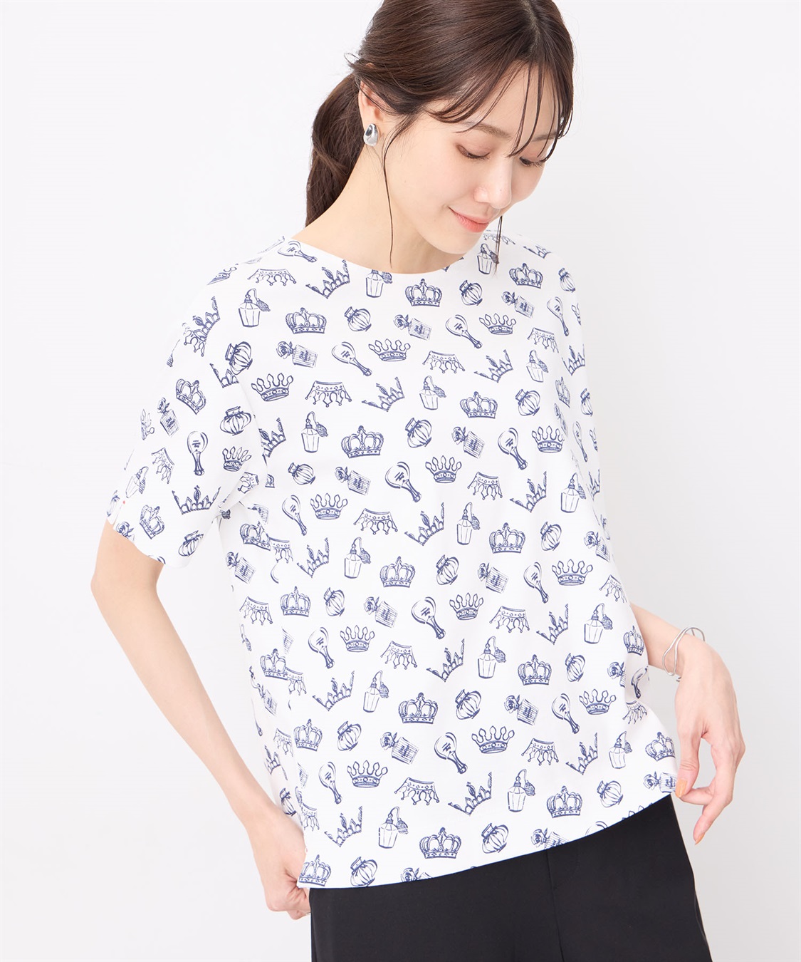 Petit Honfleur 【冷感】プリントTシャツ全面ロゴ_sub_8