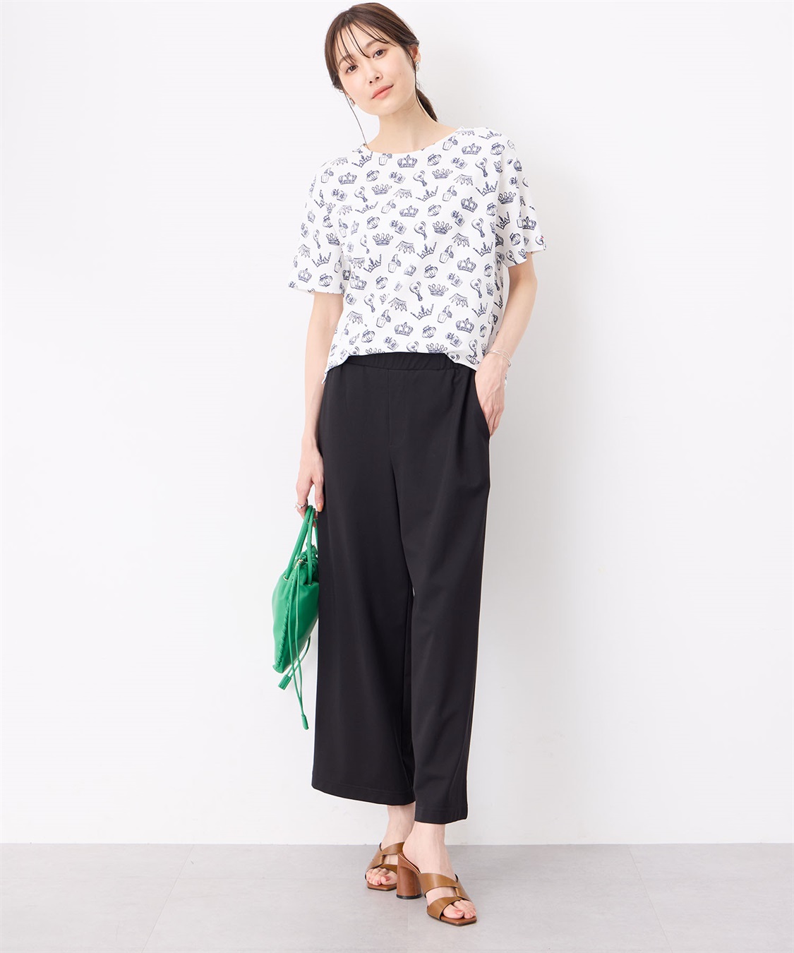 Petit Honfleur 【冷感】プリントTシャツ全面ロゴ_sub_9