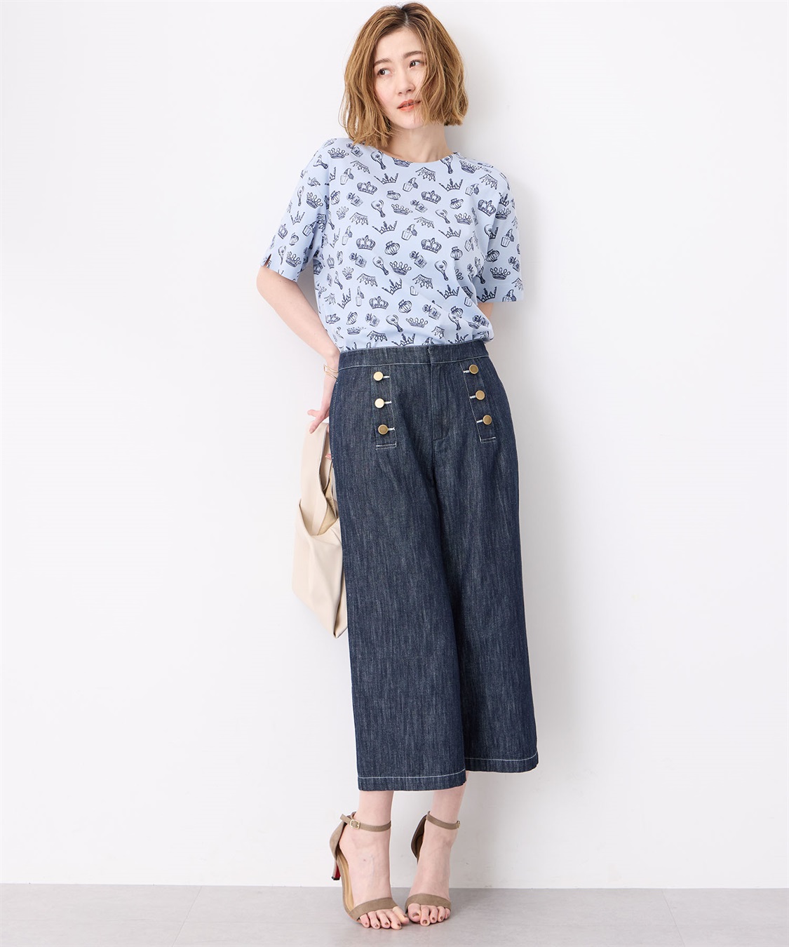 Petit Honfleur 【冷感】プリントTシャツ全面ロゴ_sub_13