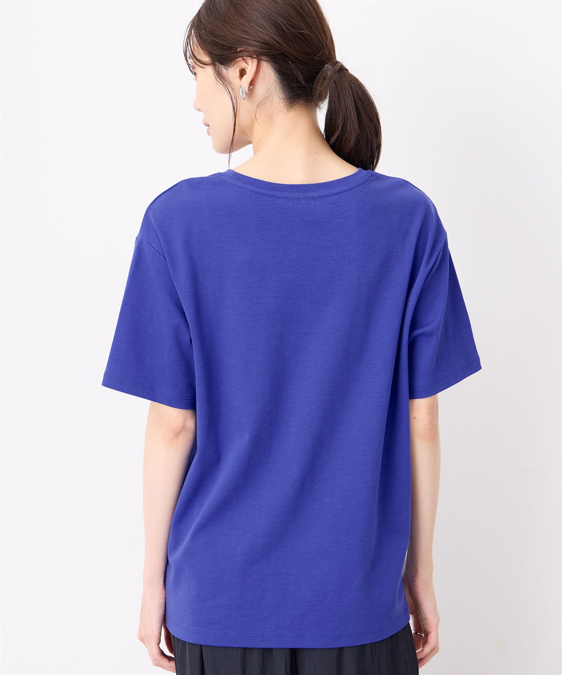 Petit Honfleur 【冷感】【UVカット】チェーンステッチロゴTシャツ_sub_1