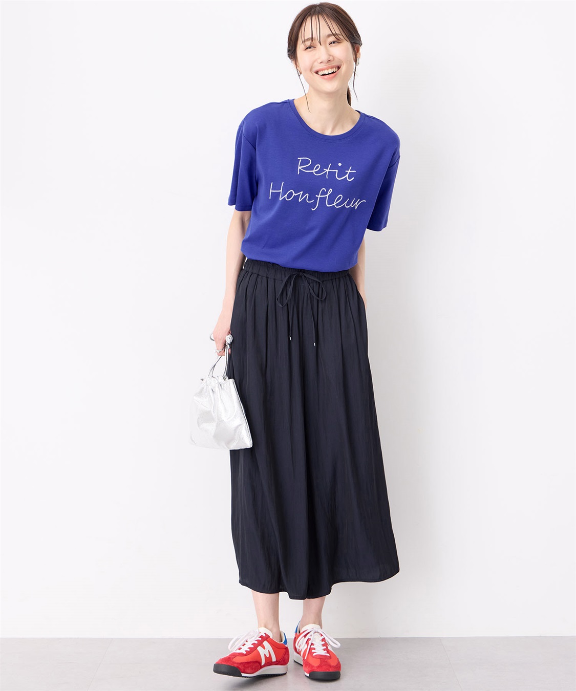 Petit Honfleur 【冷感】【UVカット】チェーンステッチロゴTシャツ_sub_9