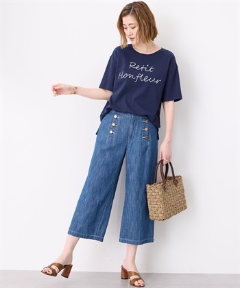 Petit Honfleur 【冷感】【UVカット】チェーンステッチロゴTシャツ_subthumb_12