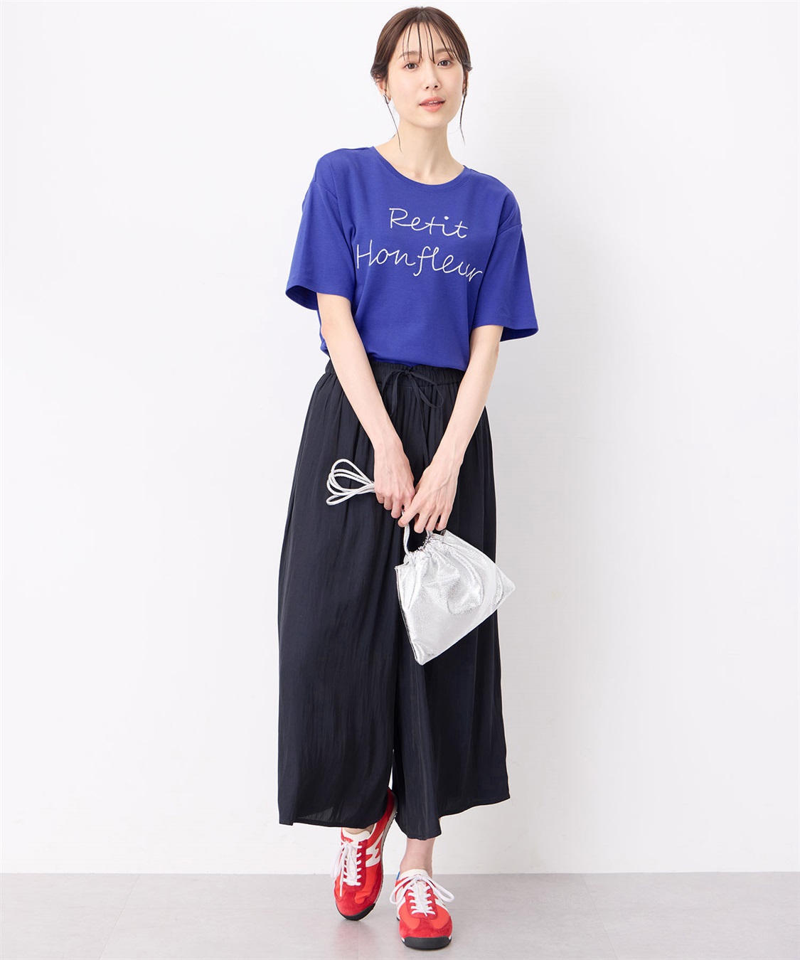 Petit Honfleur 【冷感】【UVカット】チェーンステッチロゴTシャツ_sub_14