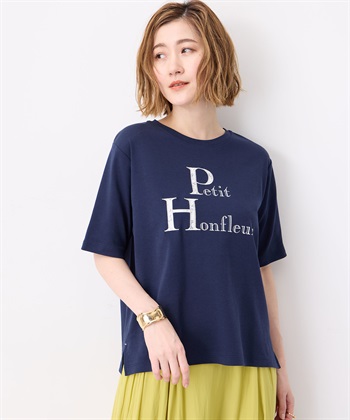 Petit Honfleur 【冷感】【UVカット】レースアップリケTシャツ_subthumb_1