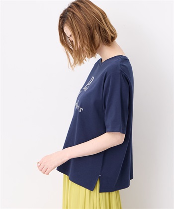 Petit Honfleur 【冷感】【UVカット】レースアップリケTシャツ_subthumb_2