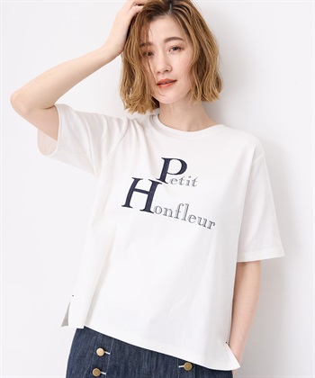 Petit Honfleur 【冷感】【UVカット】レースアップリケTシャツ_subthumb_10