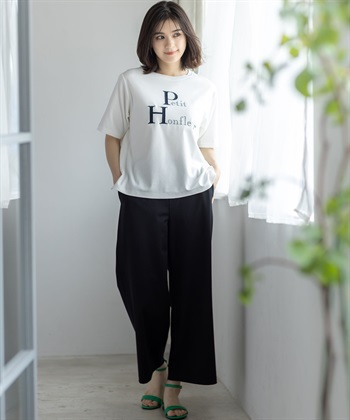 Petit Honfleur 【冷感】【UVカット】レースアップリケTシャツ_subthumb_12