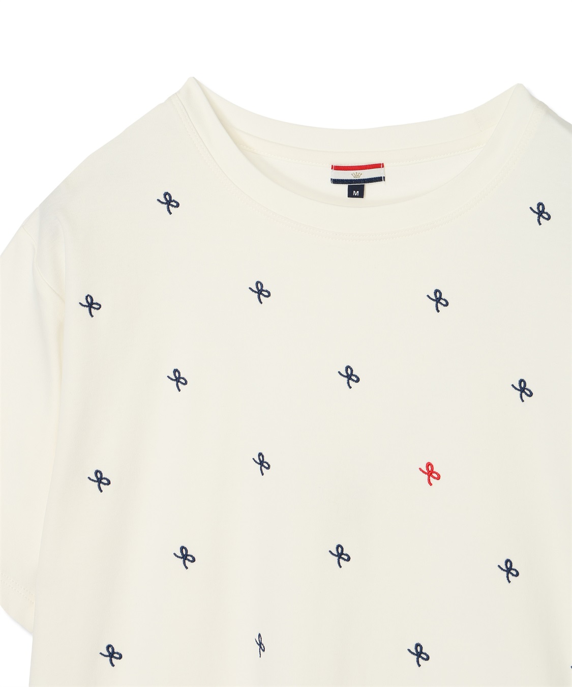 Petit Honfleur 【冷感】【UVカット】リボン刺繍Tシャツ_sub_12