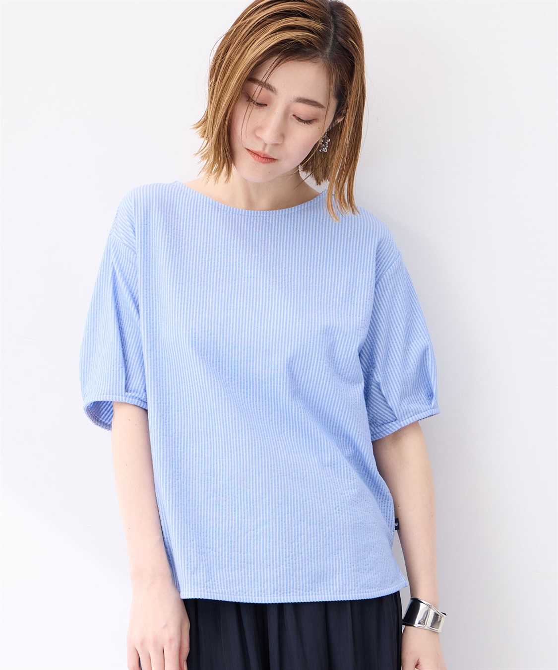 Petit Honfleur サッカーストライププルオーバー_sub_7