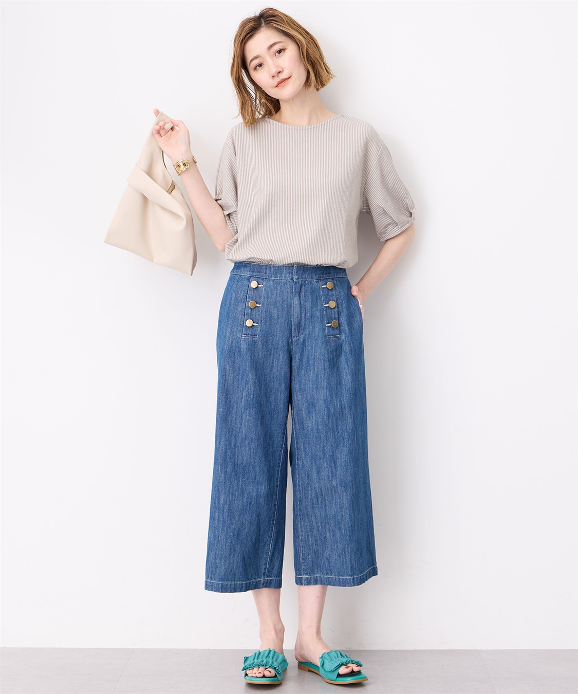 Petit Honfleur サッカーストライププルオーバー_sub_8