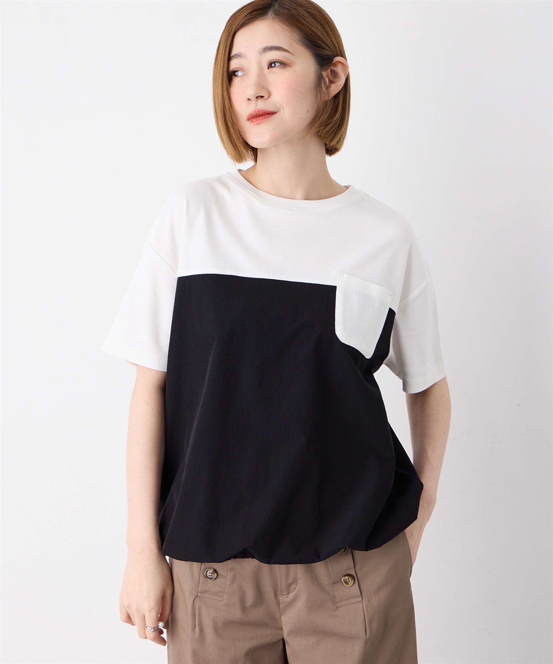 Petit Honfleur 【冷感】【UVカット】ドッキングポケットプルオーバー_sub_6