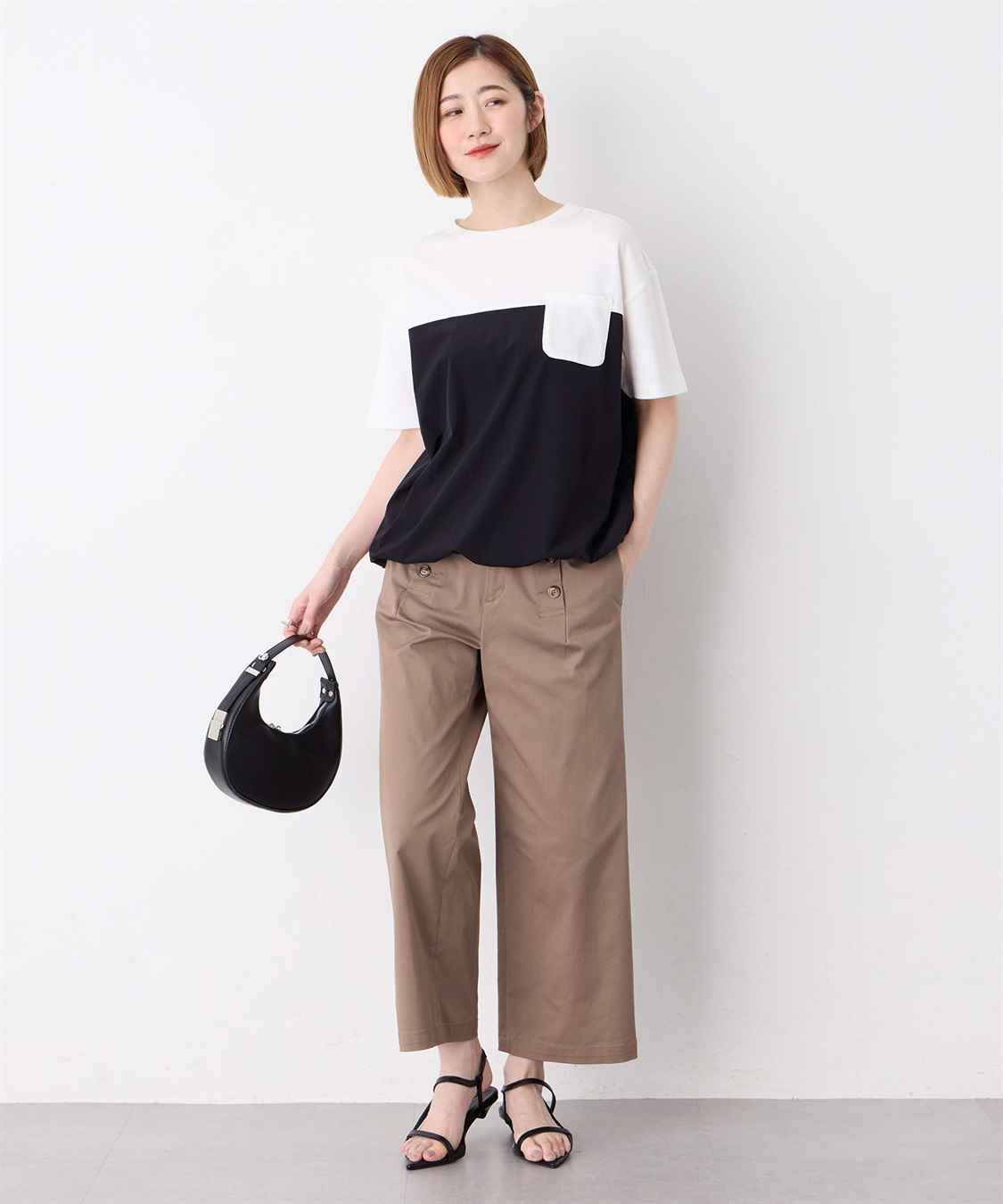 Petit Honfleur 【冷感】【UVカット】ドッキングポケットプルオーバー_sub_10