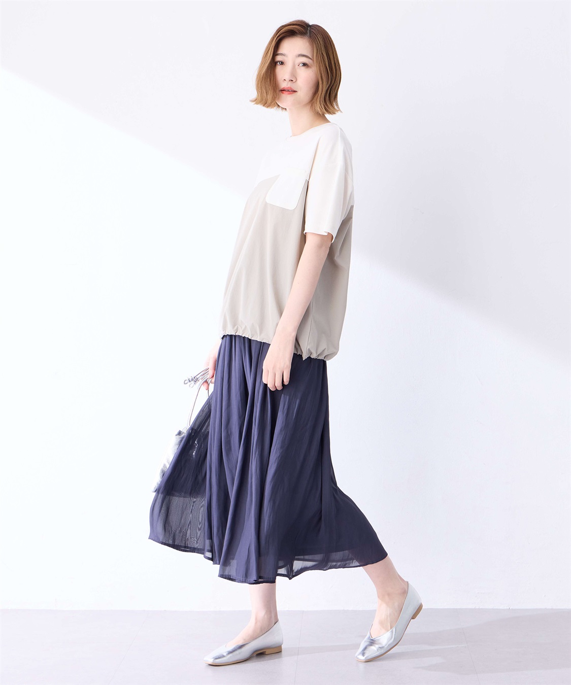 Petit Honfleur 【冷感】【UVカット】ドッキングポケットプルオーバー_sub_12