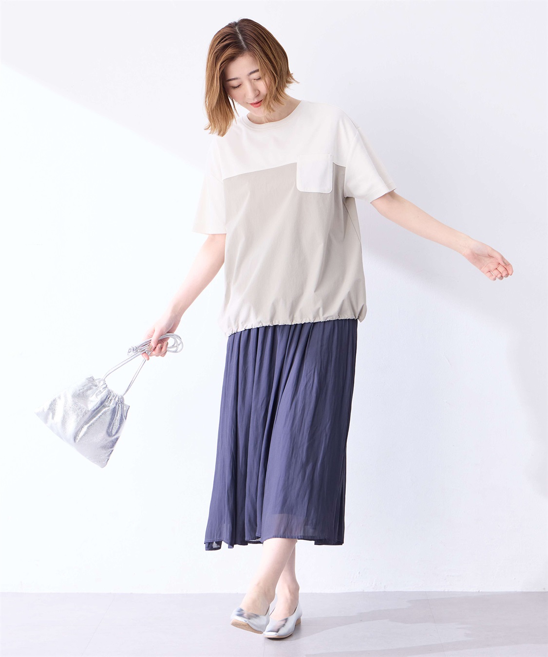 Petit Honfleur 【冷感】【UVカット】ドッキングポケットプルオーバー_sub_14