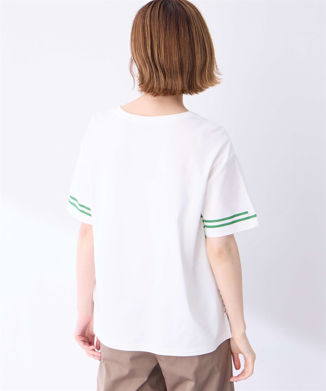 Petit Honfleur 【冷感】デザインボーダーＴシャツ_sub_3